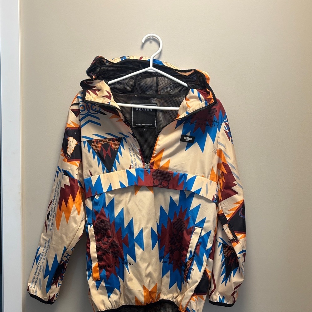 Reason Geometric Patterned men’s small Raincoat